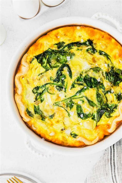 Spinach And Artichoke Quiche Table For Two By Julie Chiou