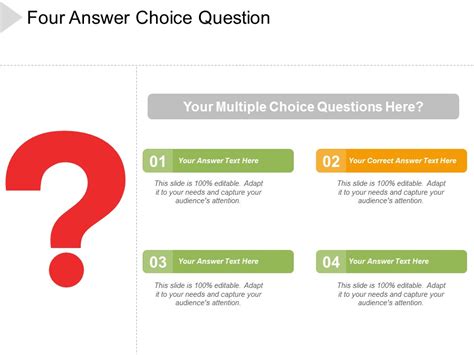 Four Answer Choice Question Ppt Powerpoint Presentation Summary Smartart Powerpoint Templates