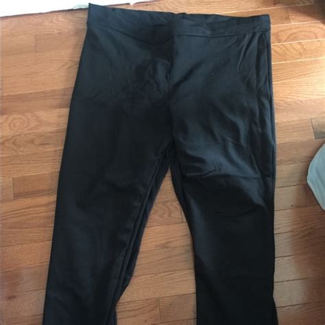 Pants And Jumpsuits Black Silky Leg Plus Size Dress Pants Poshmark