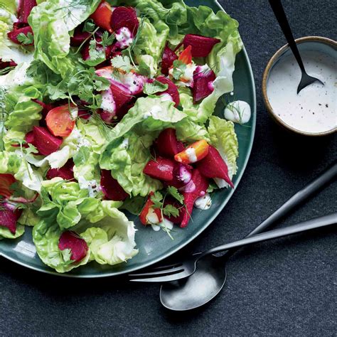 Bibb Lettuce Salad With Vinegar Roasted Beets Recipe Justin Chapple