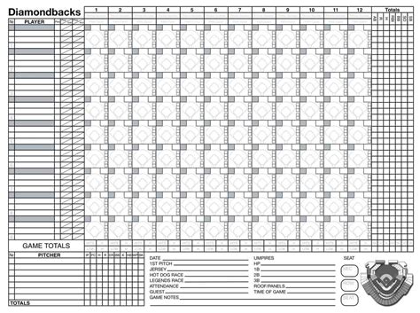 Best Printable Baseball Scorecard With Pitch Count Alma