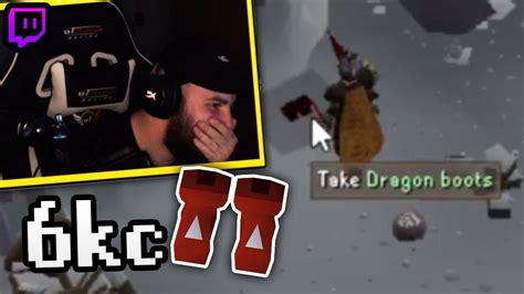 6kc Dragon Boots Drop On The Ironman 🐉🥾 Osrs Youtube