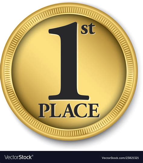 1st Place Gold Medal Royalty Free Vector Image Aff Gold Medal