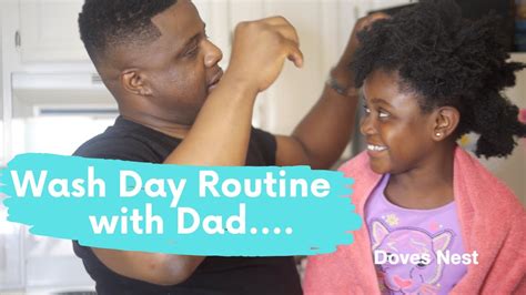 Dad Washes Daughters Hair ️ Natural Hair Youtube