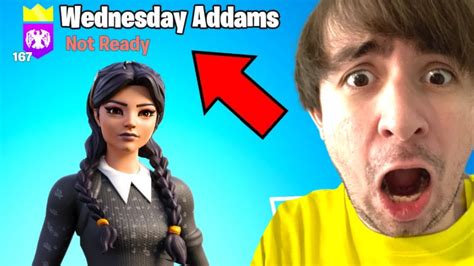 I Pretended To Be Jenna Ortega In Fortnite Wednesday YouTube