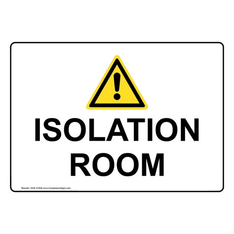Printable Isolation Room Sign