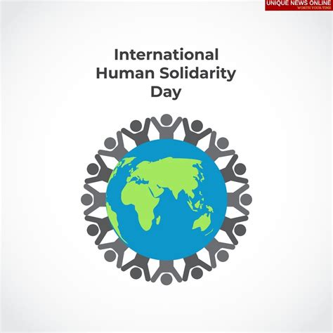 International Human Solidarity Day 2021 Quotes Images Poster Messages To Create Awareness