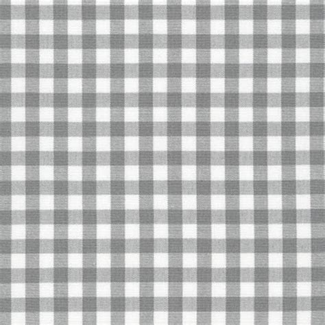 Gray And White Plaid Cotton Fabric By The Yard Robert Kaufman Etsy