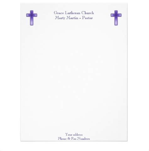 Printable Free Church Letterhead Template Word Printable Templates