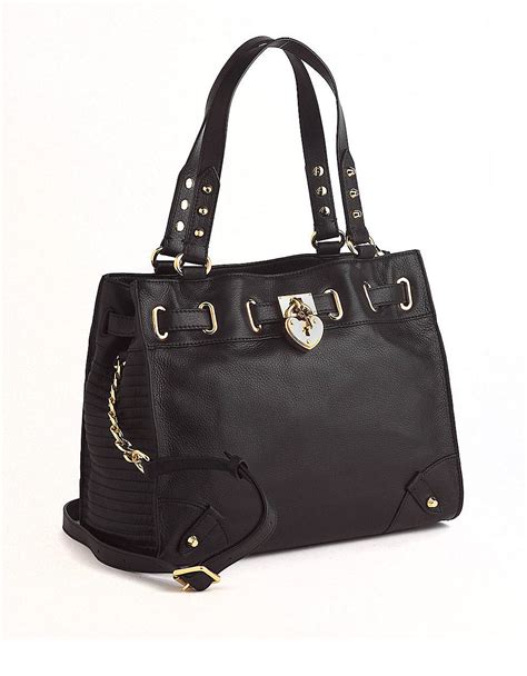 Juicy Couture Daydreamer Leather Crossbody Tote Bag In Black Lyst