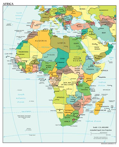 A Map Of Africa With Countries Labeled Topographic Map Of Usa With States