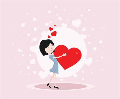 Hugging Heart Illustration Vector Art And Graphics