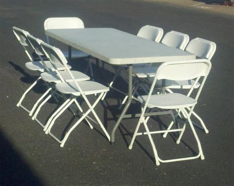 6ft Folding Table And 8 Chairs Ed Direct