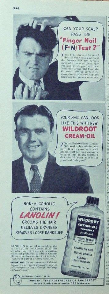 Wildroot Cream Oil For The Hair 40 S Print Ad Color Illustration Original Magazine Print Art
