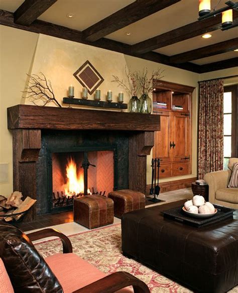 Wood Fireplace Mantels A Cozy Focal Point Element For
