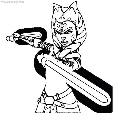 Ahsoka Tano Coloring Pages Coloring Pages