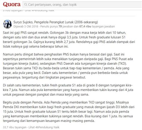 We did not find results for: Gaji Pokok Pns Gol 3D Masa Kerja 16 Tahun - Kementerian Komunikasi Dan Informatika - Pemerintah ...