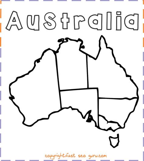 Australia Coloring Pages Printable