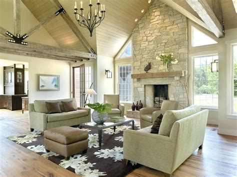 20 Fireplace Designs For Vaulted Ceilings