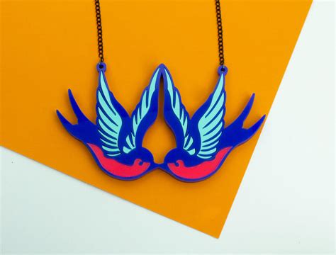 Swallow Bird Necklace Zooniverse Designs