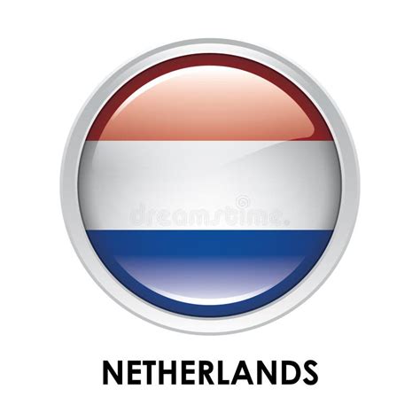 round flag of netherlands stock illustration illustration of isolated 260660490