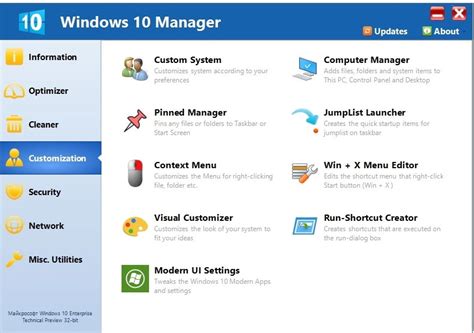 (free download, about 10 mb). Windows 10 Manager 3.2.4 (Latest) Free Download - Get Into PC