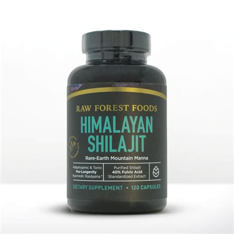 Shilajit Extract Capsules Raw Forest Foods