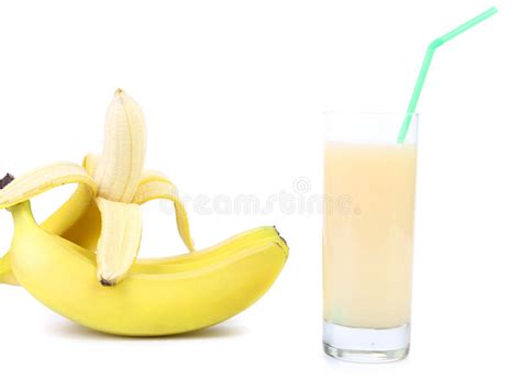 Opened Banana And Juice Stock Image Image Of Sweet 33552561