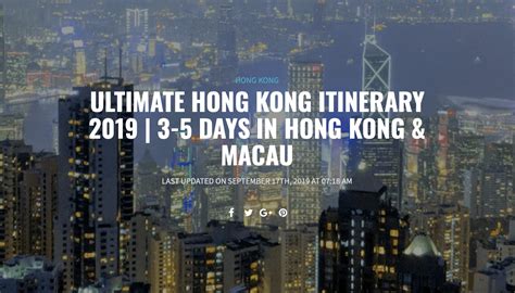Ultimate Hong Kong Itinerary 2021 3 5 Days In Hong Kong And Macau Москва
