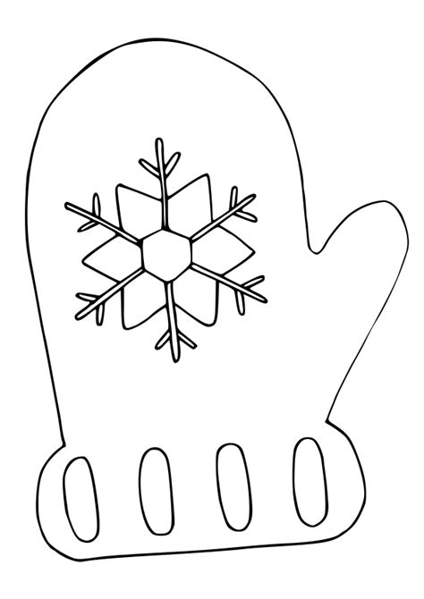 Gloves Drawing For Coloring Page Free Printable Nurieworld