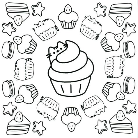 Pusheen Coloring Pages - GetColoringPages.com