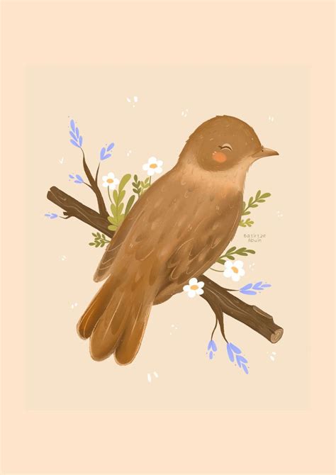 Nightingale Illustration Illustration Artist Bird
