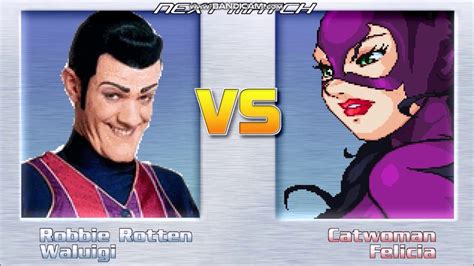 Wauigi And Robbie Rotten Vs Felicia And Catwoman Mugen Youtube