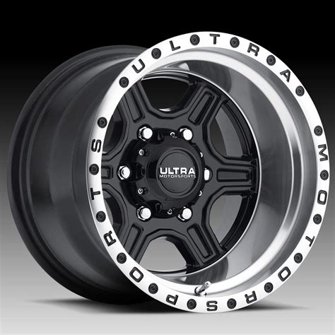 Ultra 176 Vegabond Gloss Black Machined Custom Wheels Rims 176bk