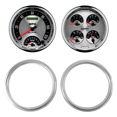 Auto Meter® 7039 01 American Muscle Series Quad And Tachometer