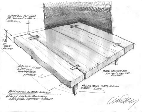 Coffee table books go far beyond looking great on your coffee table. A design sketch for a coffee table. The table was built ...