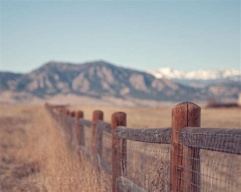 Mountain Nature Photography Colorado Fence Rocky Etsy In 2021
