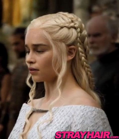 Game Of Thrones Emilia Clarke Braided Hairstyle Emilia Clarke Ponytail