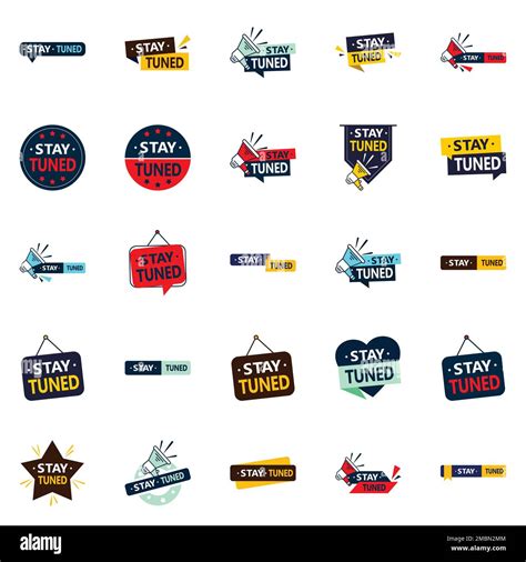 Stay Tuned 25 Versatile Vector Designs for all your branding needs