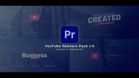 Youtube Intros Free After Effect Templates Premiere Pro Templates