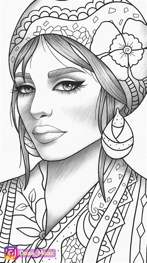Coloring Pages For Adults Girl
