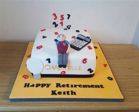 Retirement Cake For An Accountant And Burnley Fan Cupcake Cakes