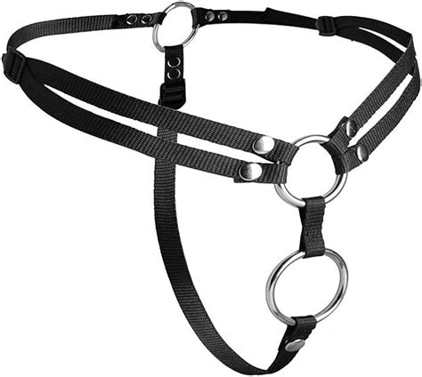 strap u black unity double penetration strap on harness uk health and personal care