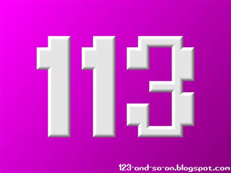 Numbers Number 113