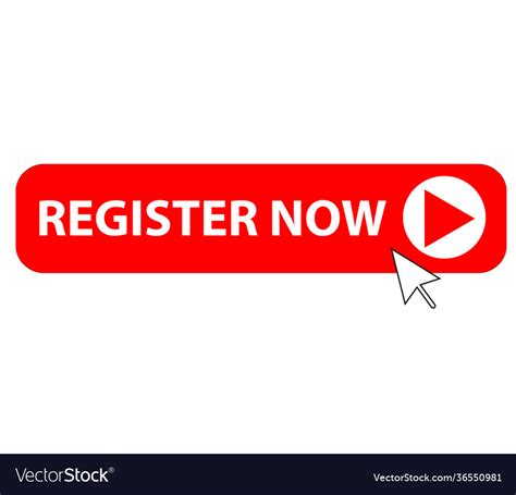 Clicking On Register Now Button Royalty Free Vector Image