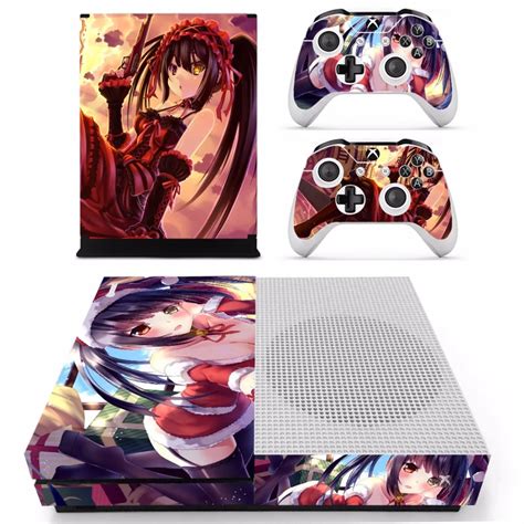 Anime Cute Girl Tokisaki Kurumi Skin Sticker Decal For Xbox One S Console And Controllers For
