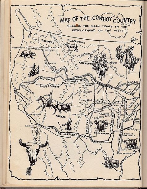 Excerpt From The Cowboy Encyclopedia By Limegreen367 West Map