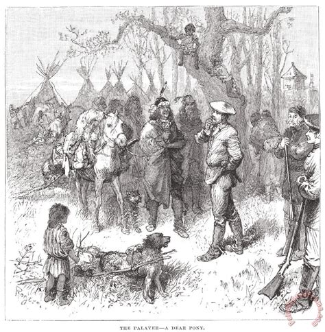 Others Canada Fur Traders 1879 Painting Canada Fur Traders 1879 Print For Sale