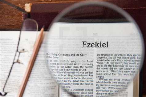 Magnifying Glass Over Ezekiel — Photo — Lightstock