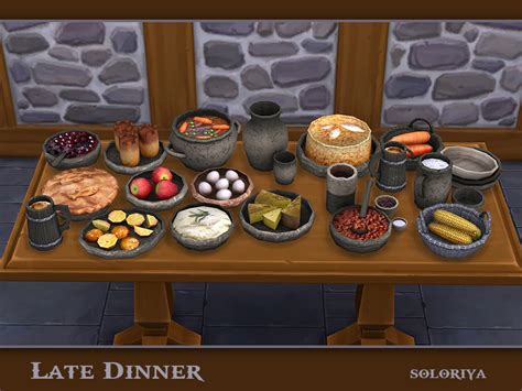 Soloriya Late Dinner Sims 4